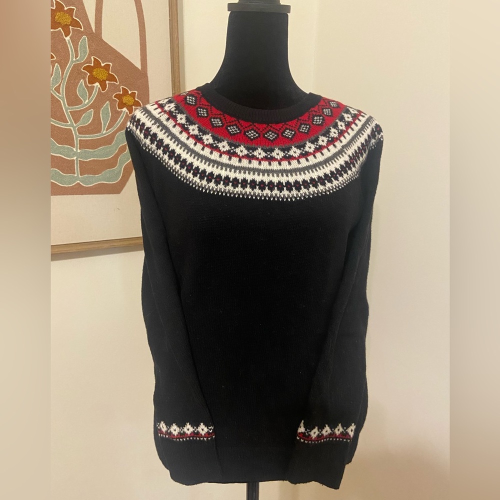 Talbots Fair Isle Sweater Women’s Petite Medium